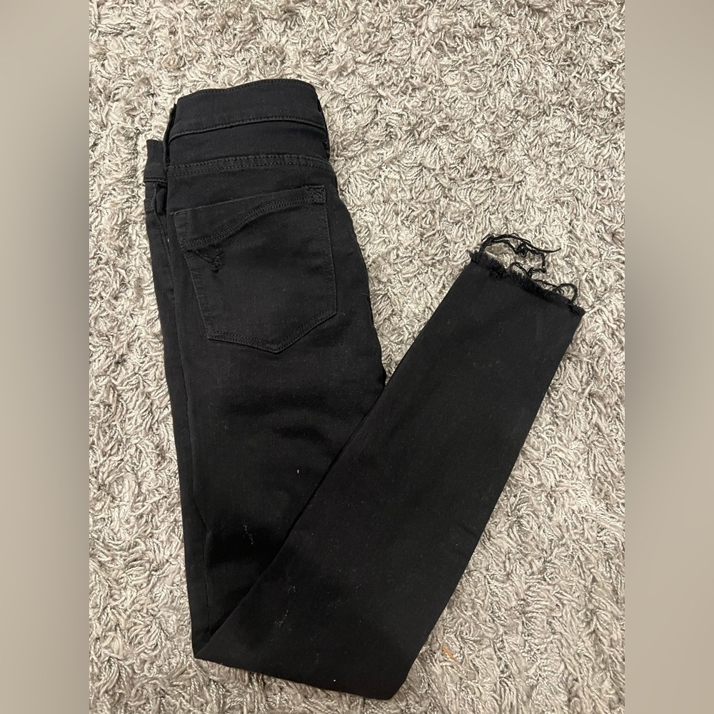Express ripped Jean Mid Rise Jean legging - Picture 4 of 6